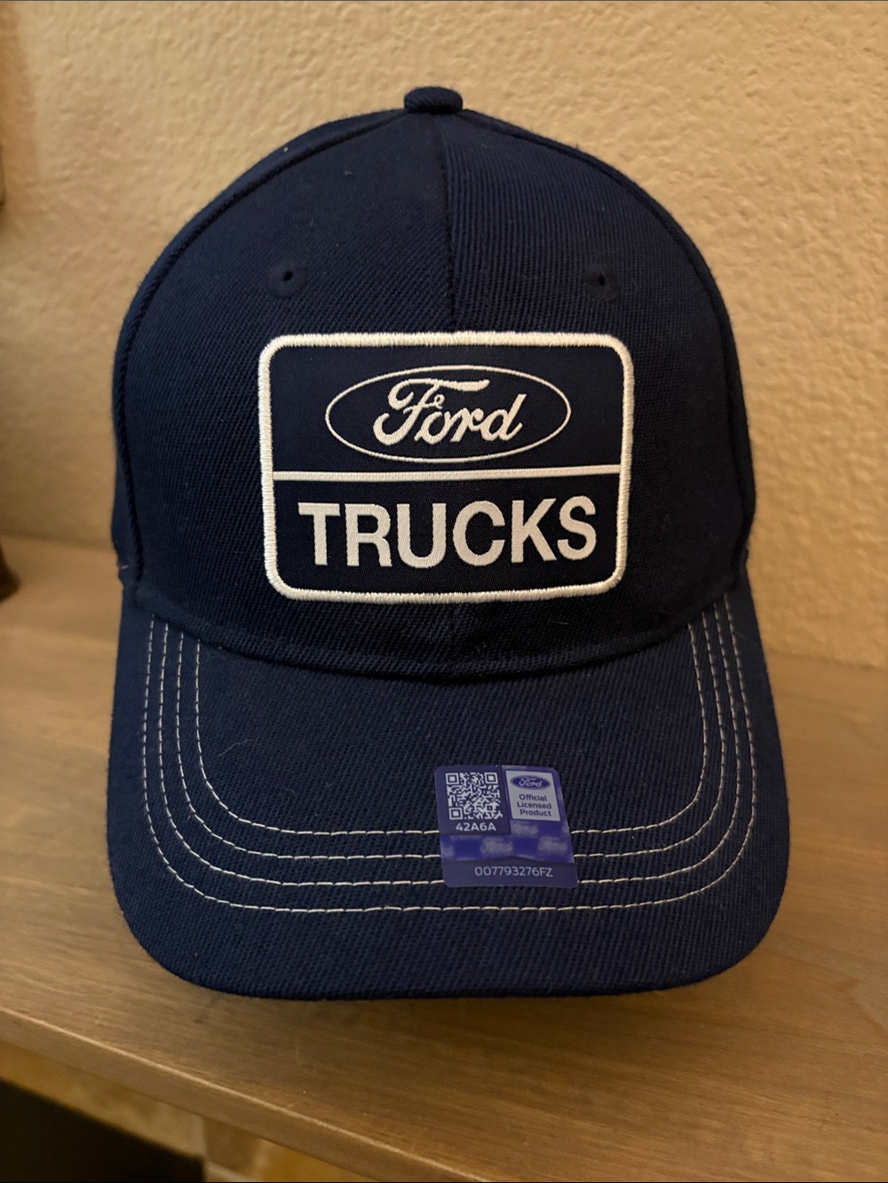 Ford Navy and White Adjustable Baseball Hat with Ford Logo. New.